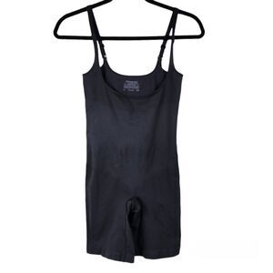 Maidenform Flexes Black Shape wear Stretch Jumpsuit Romper Size L